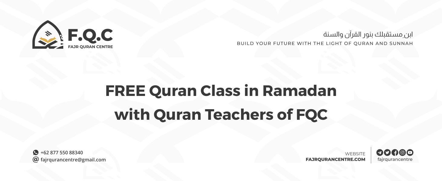 FREE Quran Class in Ramadan with Quran Teachers of FQC